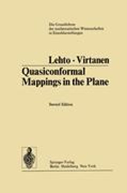 Quasiconformal Mappings in the Plane, Olli Lehto ; K.I. Virtanen ; K.W. Lucas - Paperback - 9783642655159