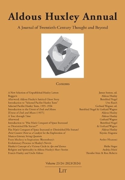 Aldous Huxley Annual, niet bekend - Paperback - 9783643917614