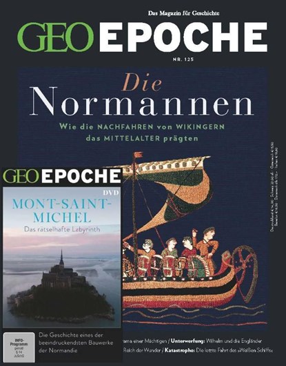 GEO Epoche mit DVD 125/2024 - Die Normannen, Jürgen Schaefer ; Katharina Schmitz - Gebonden - 9783652015110