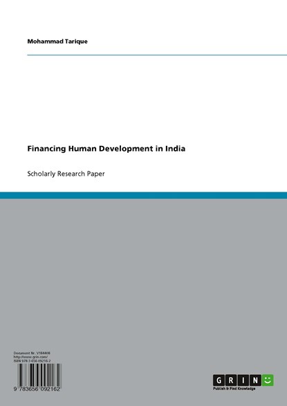 Financing Human Development in India, Mohammad Tarique - Ebook Adobe PDF - 9783656092162