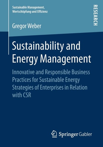Sustainability and Energy Management, niet bekend - Paperback - 9783658202217