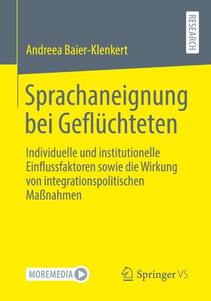 Sprachaneignung Bei Gefluchteten, Andreea Baier-Klenkert - Paperback - 9783658342661