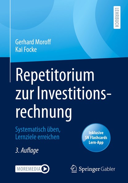 Repetitorium zur Investitionsrechnung, Moroff Gerhard Moroff ; Focke Kai Focke - Paperback - 9783658351281
