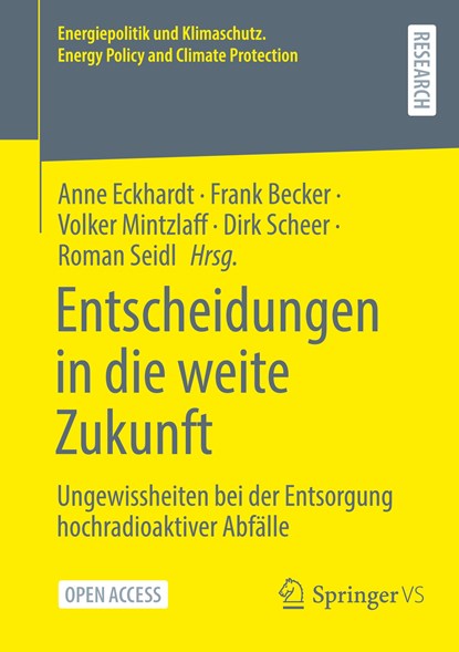 Entscheidungen in die weite Zukunft, Anne Eckhardt ;  Frank Becker ;  Roman Seidl ;  Dirk Scheer ;  Volker Mintzlaff - Paperback - 9783658426972