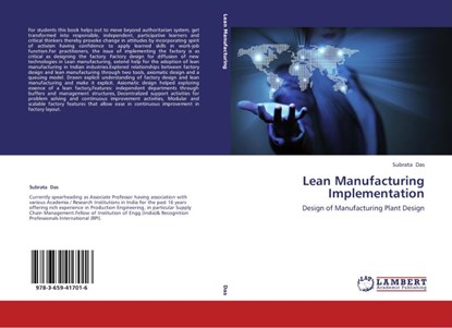 Lean Manufacturing Implementation, Das Subrata - Paperback - 9783659417016
