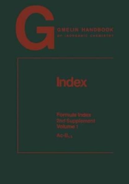 Index. Formula Index, Bohrer Rainer Bohrer - Paperback - 9783662055854