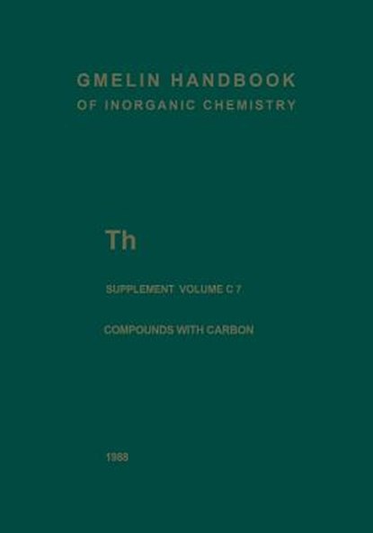 Th Thorium, BAGNALL,  Kenneth W. - Paperback - 9783662063170