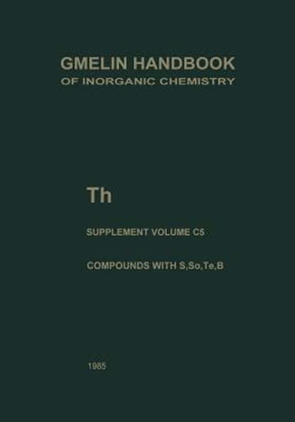 Th Thorium, BROWN,  David - Paperback - 9783662063446