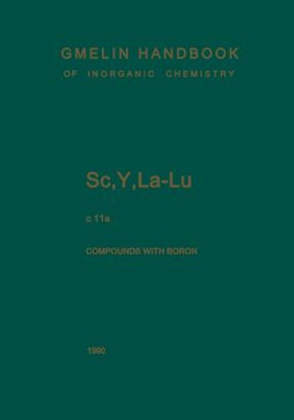 SC, Y, La-Lu. Rare Earth Elements, HEIN,  Hiltrud - Paperback - 9783662075050