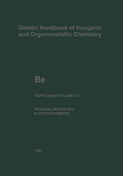 Be Beryllium, GRAS,  Dieter - Paperback - 9783662103227