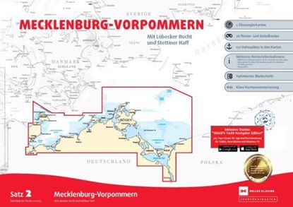 Sportbootkarten Satz 2: Mecklenburg-Vorpommern (Ausgabe 2025), niet bekend - Gebonden - 9783667130167