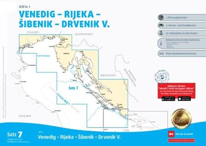 Sportbootkarten Satz 7: Adria 1 (Ausgabe 2025/2026), Team Technology Engineering+ Marketing GmbH Dirk Blume ; Nautik Net Petra Blume - Gebonden - 9783667130198