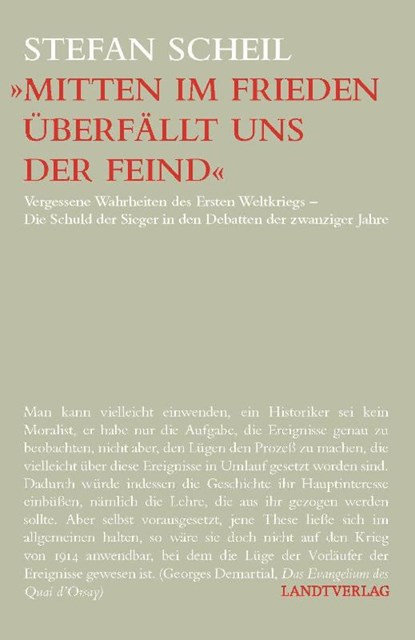 'Mitten im Frieden überfällt uns der Feind', Scheil Stefan - Paperback - 9783691180046