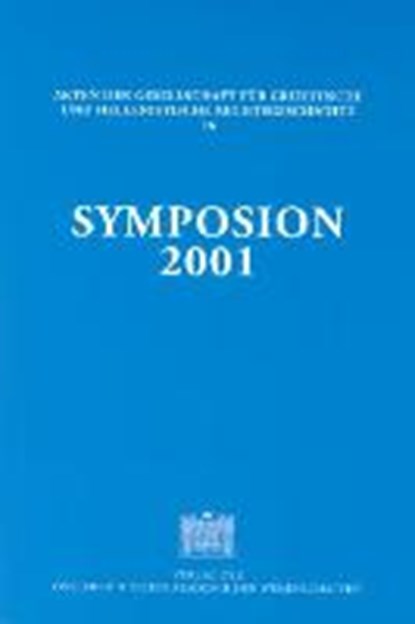 Symposion 2001, GAGARIN,  Michael ; Wallace, Robert W - Gebonden - 9783700134749