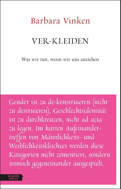 Ver-kleiden, Barbara Vinken - Gebonden - 9783701735709