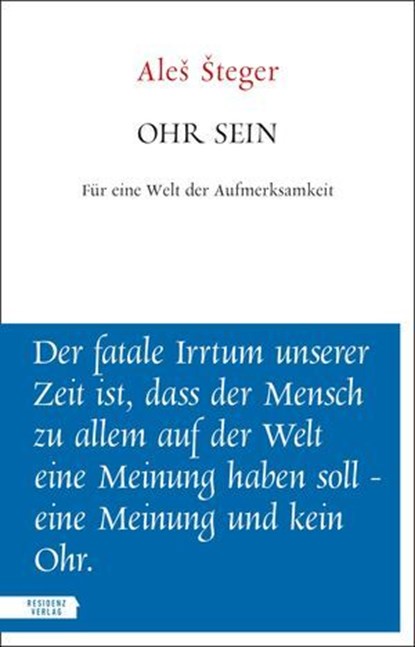 Ohr sein, Aleš Šteger - Ebook - 9783701747719