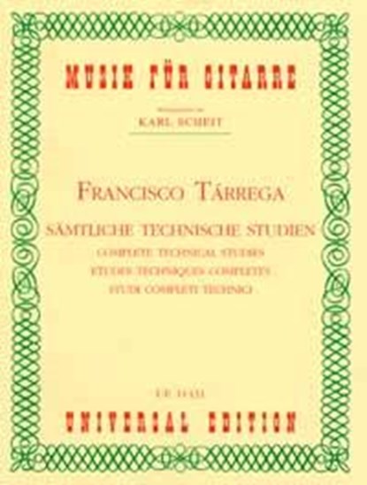 Sämtliche technische Studien, Francisco Tárrega - Gebonden - 9783702421328