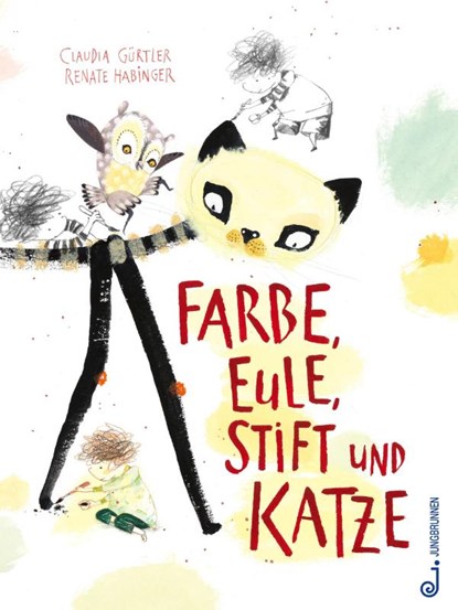 Farbe, Eule, Stift und Katze, Claudia Gürtler - Gebonden - 9783702660055