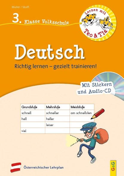 Lernen mit Teo und Tia Deutsch - 3. Klasse Volksschule mit CD, Erika Stoifl ; Verena Müller - Paperback - 9783707422023