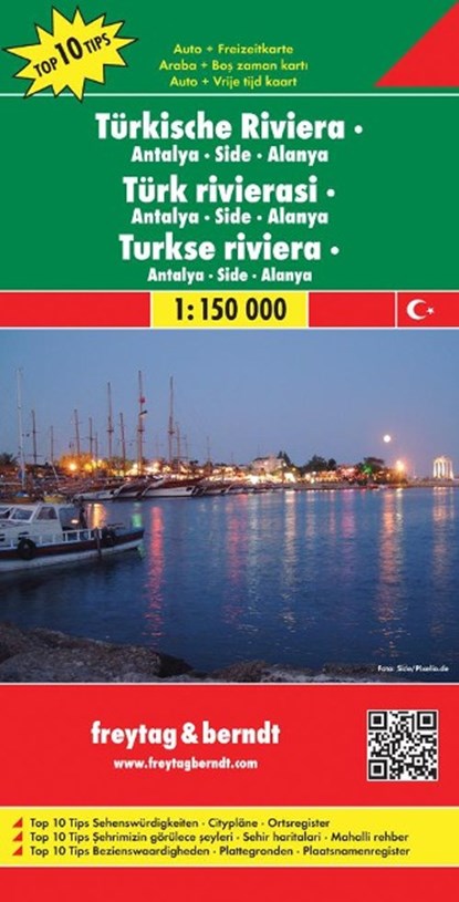 Türkische Riviera 1 : 150 000. Auto- und Freizeitkarte, niet bekend - Gebonden - 9783707907698