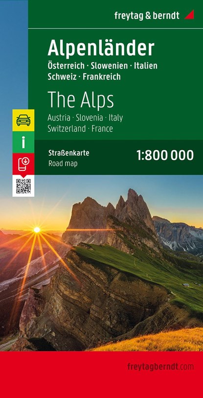 Alpenländer 1 : 800 000. Autokarte, niet bekend - Gebonden - 9783707909401