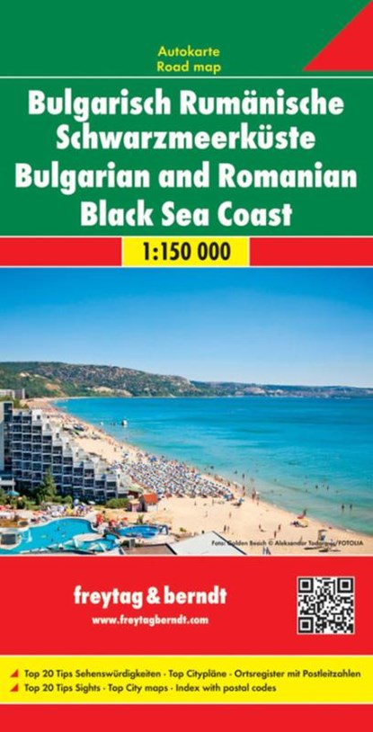 Bulgarian Romanian Black-Seacoast Road Map 1:150 000, niet bekend - Gebonden - 9783707914481