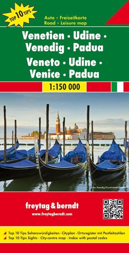 Veneto - Udine - Venice - Padua Road Map 1:150 000, niet bekend - Gebonden - 9783707914856