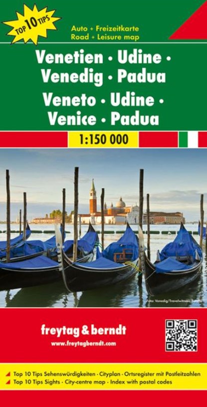 Veneto - Udine - Venice - Padua Road Map 1:150 000, niet bekend - Gebonden - 9783707914856