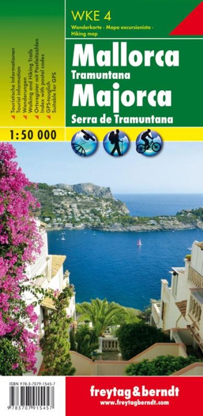 Majorca - Serra De Tramuntana Hiking + Leisure Map 1:50 000, niet bekend - Gebonden - 9783707915457