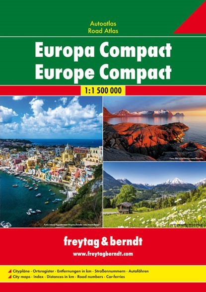 F&B Wegenatlas Europa Compact, niet bekend - Paperback - 9783707915501