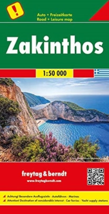 Zakynthos Road Map 1:50 000, niet bekend - Gebonden - 9783707917130