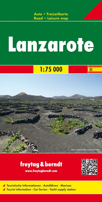Lanzarote 1 : 75 000. Autokarte, niet bekend - Paperback - 9783707917567