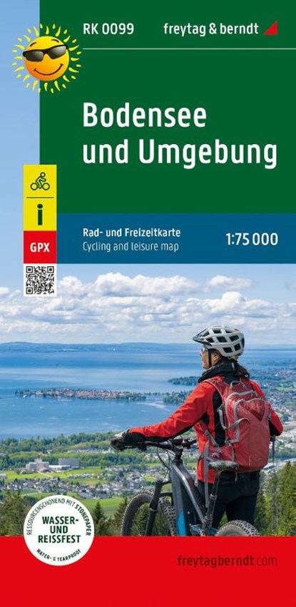 Lake Constance and surroundings, bike and leisure map 1:75,000, freytag & berndt, RK 0099, niet bekend - Gebonden - 9783707919080