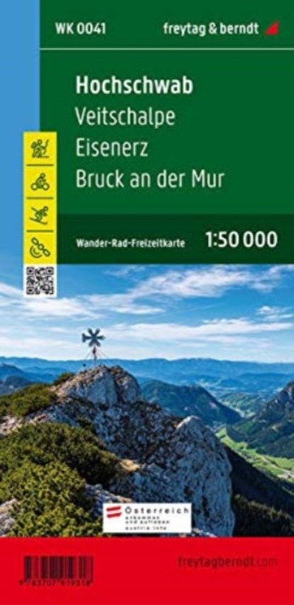 Hochschwab, hiking, cycling and leisure map 1:50,000, freytag & berndt, WK 0041, Freytag-Berndt und Artaria KG - Overig - 9783707919318