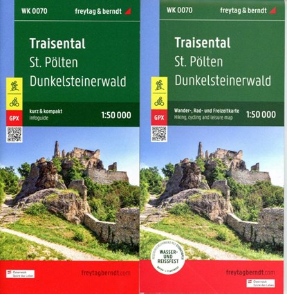 Traisental, hiking, cycling and leisure map 1:50,000, freytag & berndt, WK 0070, Freytag & Berndt - Gebonden - 9783707919325