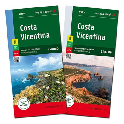 Costa Vicentina Hiking and Leisure Map 1:50,000, Freytag & Berndt - Gebonden - 9783707920598