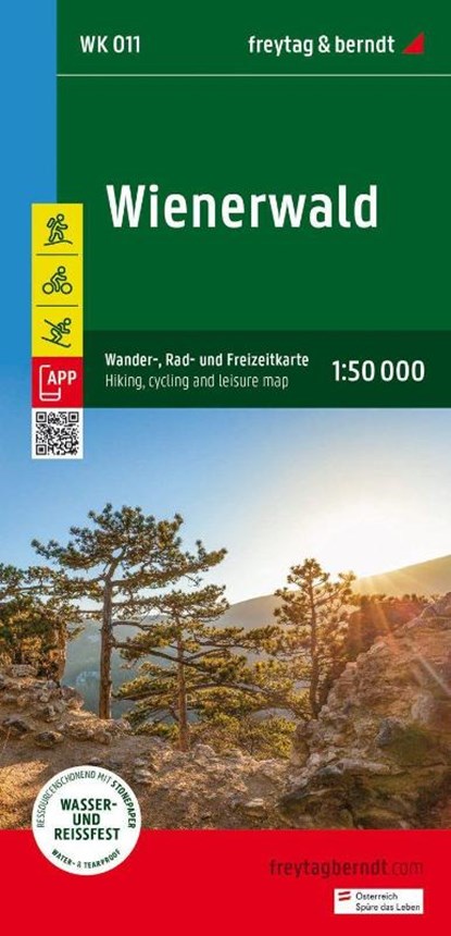Vienna Woods (Wienerwald) Hiking, Cycling & Leisure Map, Freytag & Berndt - Gebonden - 9783707920642
