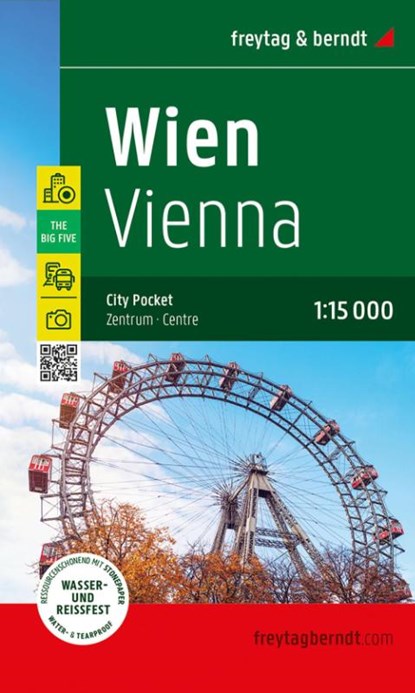 Wien, Stadtplan 1:15.000, freytag & berndt, Freytag & Berndt - Gebonden - 9783707920840