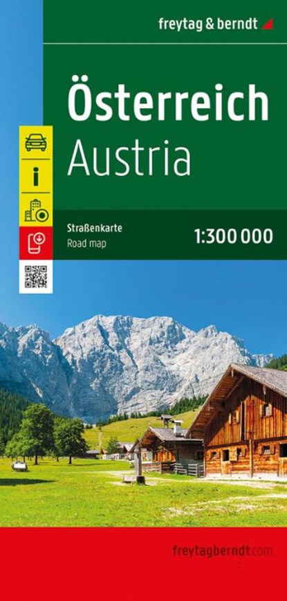 Österreich, Straßenkarte 1:300.000, freytag & berndt, Freytag & Berndt - Gebonden - 9783707920901