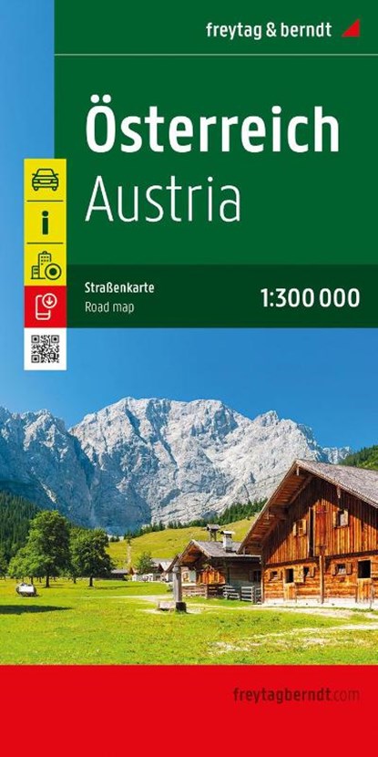 Österreich, Straßenkarte 1:300.000, freytag & berndt, Freytag & Berndt - Gebonden - 9783707920901