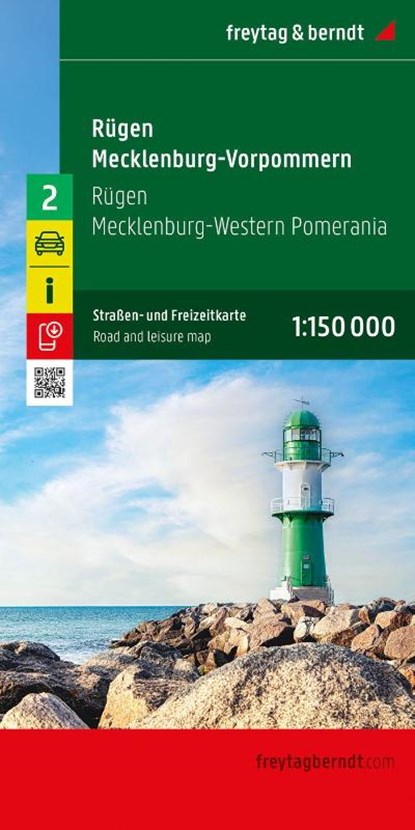 Rügen - Mecklenburg-Vorpommern, Straßen- und Freizeitkarte 1:150.000, freytag & berndt, Freytag & Berndt - Gebonden - 9783707920932