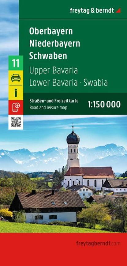Upper Bavaria - Lower Bavaria - Schwaben, Roadmap, Freytag-Berndt - Gebonden - 9783707920956