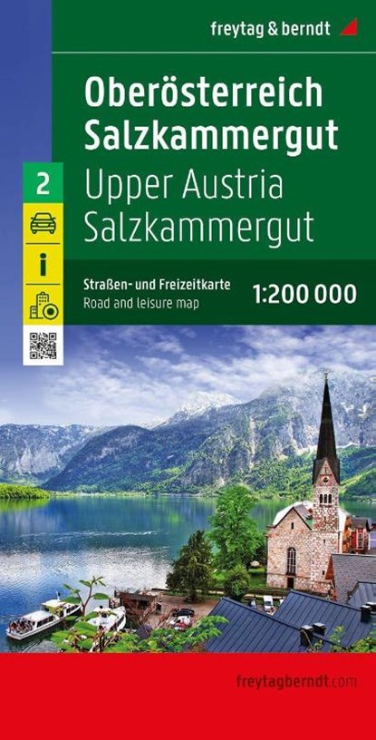 Upper Austria - Salzkammergut, road and leisure map 1:200,000, freytag & berndt, Freytag & Berndt - Gebonden - 9783707921595