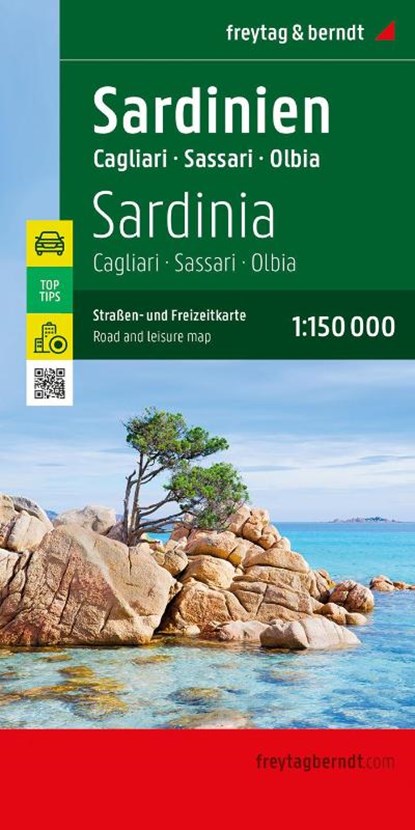 Sardinia - Cagliari, Roadmap 1:150.000, Freytag & Berndt - Gebonden - 9783707921717
