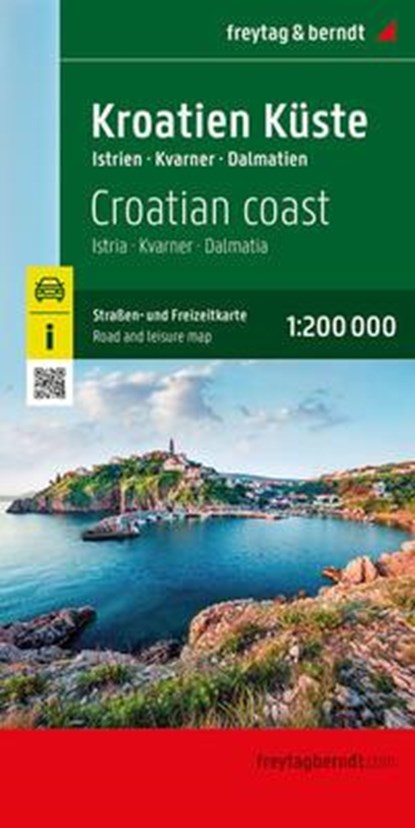 Croation Coast Road and Leisure Map, freytag & berndt - Gebonden - 9783707922011