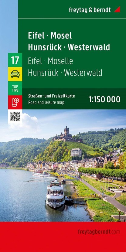 Eifel - Mosel - Hunsrück - Westerwald, Straßen- und Freizeitkarte 1:150.000, freytag & berndt, Freytag & Berndt - Gebonden - 9783707922493