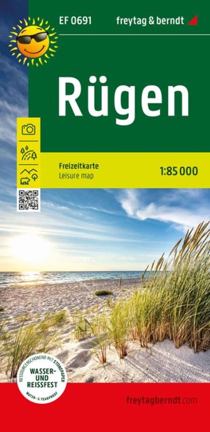Rugen Leisure Map 1:85,000 map, Freytag-Berndt - Gebonden - 9783707922714