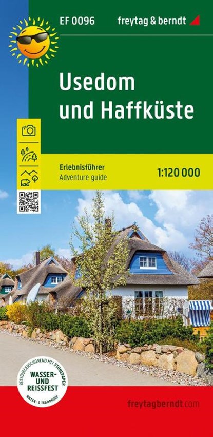Usedom and the Haff Coast Leisure Map 1:120,000, Freytag & Berndt - Gebonden - 9783707922752