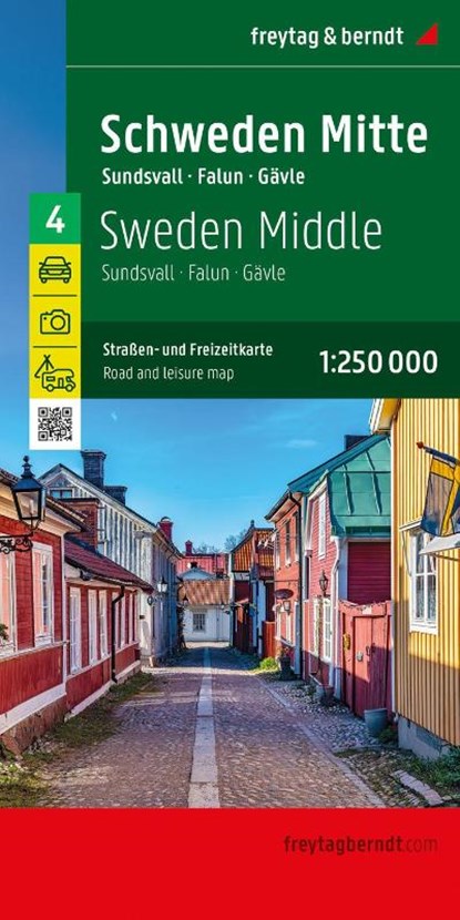 Sweden Middle Road and Leisure Map, Freytag & Berndt - Gebonden - 9783707922851