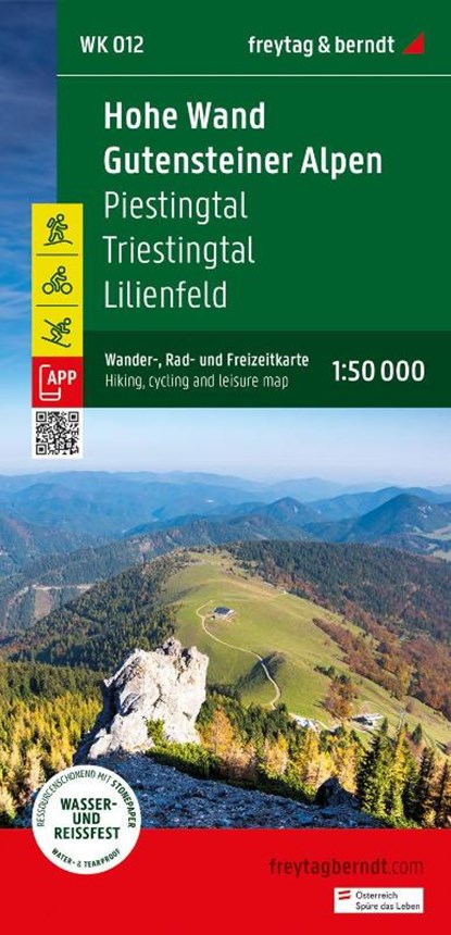 Hohe Wand - Gutensteiner Alps Hiking, Cycling & Leisure Maps, Freytag & Berndt - Gebonden - 9783707922974